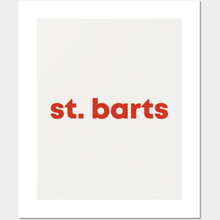 St Barts - Red Posters and Art